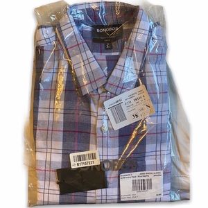 NWT Bonobos XL Slim Fit Plaid Button Down